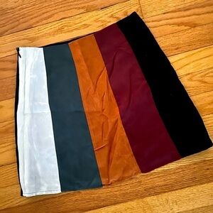 Gianni Bini Colorblock Mini Skirt